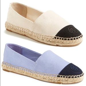 Tory Burch Cap Toe Espadrille Flats